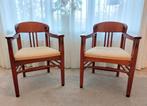 Stoelen Jugendstil - Schuitema, Huis en Inrichting, Stoelen, Ophalen, Hout, Twee, Zo goed als nieuw