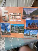 5 Puzzels 1000 Stukjes - Steden Thema, Ophalen of Verzenden, 500 t/m 1500 stukjes, Zo goed als nieuw, Legpuzzel