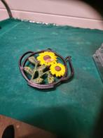 onderzetter gietijzer met zonnebloemen, Huis en Inrichting, Woonaccessoires | Onderzetters, Ophalen of Verzenden, 'T Olde Gre-j