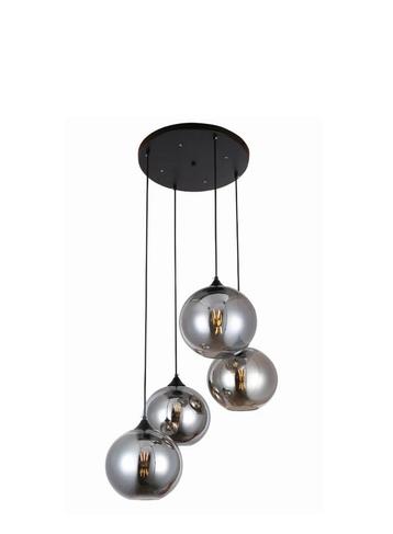 Eric Kuster Style Quattro Buns Smoking Glass - 4 lichts rond beschikbaar voor biedingen