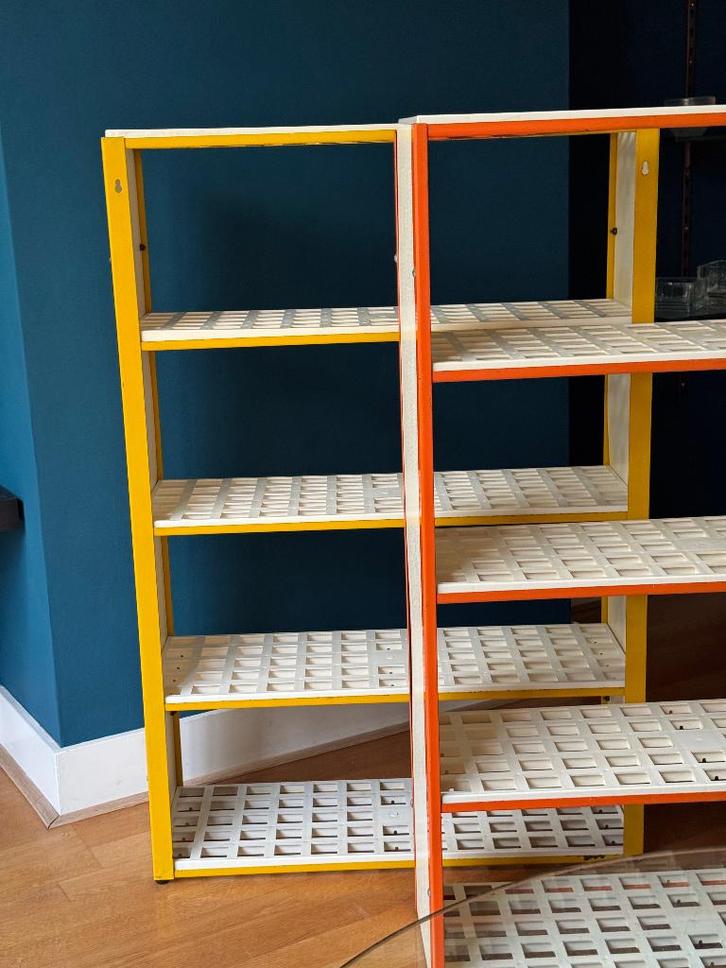 Vintage wandkasten, boekenkasten, Huis en Inrichting, Kasten | Overige, Gebruikt, Ophalen