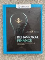 Behavioral Finance 9780324661170, Ophalen of Verzenden, Beta, Zo goed als nieuw, WO