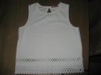 NIEUWE opengewerkte witte mouwloze meisjes top, mt 146, Verzenden, Nieuw, Meisje, Shirt of Longsleeve