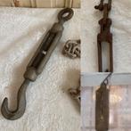 Brocante oude ijzeren haak - beugel - weeghaak, Antiek en Kunst, Ophalen of Verzenden