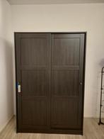 Schuifdeurkast Zwartbruin 117x176cm, Huis en Inrichting, Kasten | Kledingkasten, Ophalen, 100 tot 150 cm, 150 tot 200 cm, 50 tot 75 cm