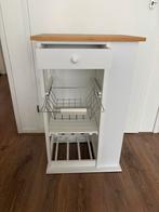 Keuken Trolley - Handig en Stijlvol!, Huis en Inrichting, Keuken | Keukenelementen, Ophalen, Wit, 50 tot 100 cm, Zo goed als nieuw