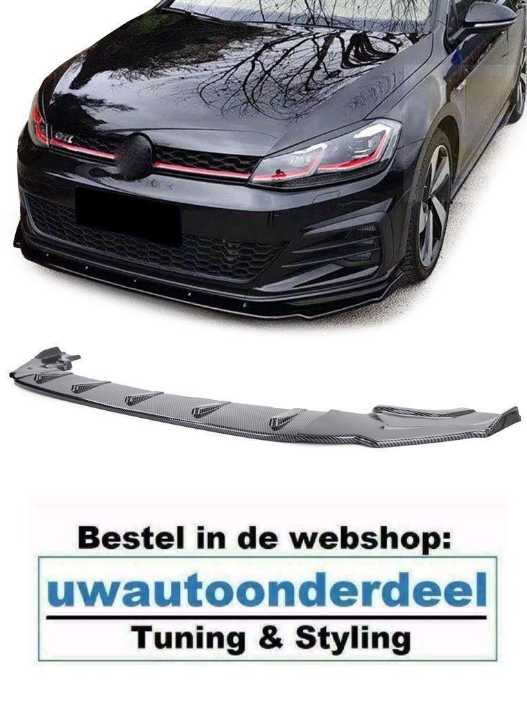 Spoiler Voorspoiler Splitter Carbon Geschikt Voor Vw Golf 7, Auto diversen, Tuning en Styling, Ophalen of Verzenden