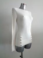 Caroline Biss witte trui, maat 36, viscose, katoen, cashmere, Verzenden, Wit, Zo goed als nieuw, Maat 36 (S)