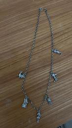 Vintage bedel ketting fabeltjeskrant zilver., Ophalen of Verzenden, Zo goed als nieuw, Zilver, Zilver