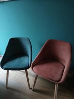 4 eetkamerstoelen, Huis en Inrichting, Stoelen, Ophalen, Hout, Overige kleuren, Zo goed als nieuw