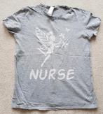 Tshirt grijs maat s kinder geneeskunde verpleging supernurse, Maat 38/40 (M), Verzenden, Korte mouw, Grijs