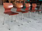 49x Vintage Flototto Schoolstoelen, Huis en Inrichting, Ophalen, Flototto, Bruin, X