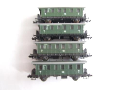4x Roco lokaalbaan wagons, Hobby en Vrije tijd, Modeltreinen | N-Spoor, Gebruikt, Wagon, Gelijkstroom, Roco, Ophalen of Verzenden