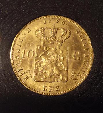 Gouden tientje Willem III 1875 beschikbaar voor biedingen