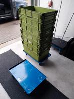 Stapelbakken met onderkarren, Doe-het-zelf en Verbouw, Kratten en Dozen, Ophalen