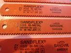 5x Zaagblad beugelzaag machine Sandflex Sandvik 400mm, Doe-het-zelf en Verbouw, 70 mm of meer, Nieuw, Ophalen of Verzenden, Afkortzaag