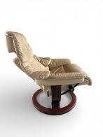 Ekornes Stressless MAYFAIR Bruin Lederen Relaxfauteuil, Huis en Inrichting, Fauteuils, Ophalen of Verzenden, Zo goed als nieuw
