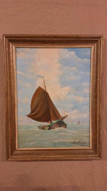 schilderij van boot 1938 beschikbaar voor biedingen