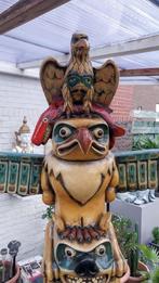 Beeld Totempaal,220cm,Indiaan totem,Cowboy,mancave,, Tuin en Terras, Ophalen, Nieuw, Kunststof, Dierenbeeld