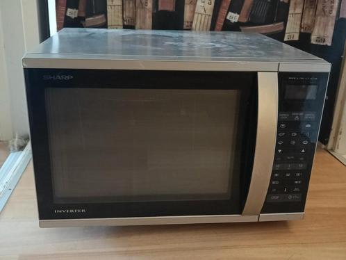 Sharp R-971 STW te koop, Witgoed en Apparatuur, Magnetrons, Zo goed als nieuw, Vrijstaand, Combimagnetron, 45 tot 60 cm, Grill