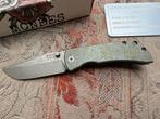 McNees Knives PM Mac 2 3" Titanium Atomic Gold Blue Knife, Caravans en Kamperen, Ophalen of Verzenden, Nieuw