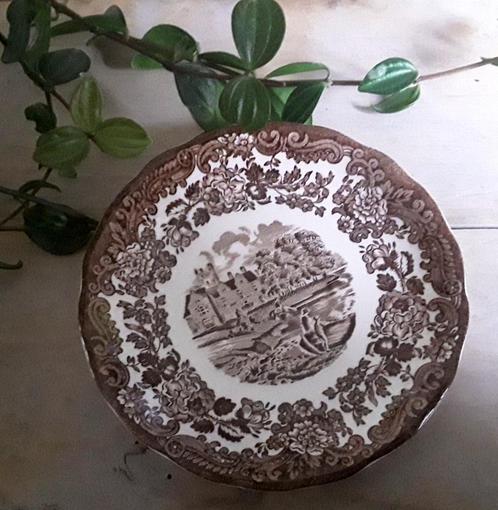 Schotel / saucer - a royal worcester - 1790 - avon scenes -, Antiek en Kunst, Antiek | Servies los, Ophalen of Verzenden
