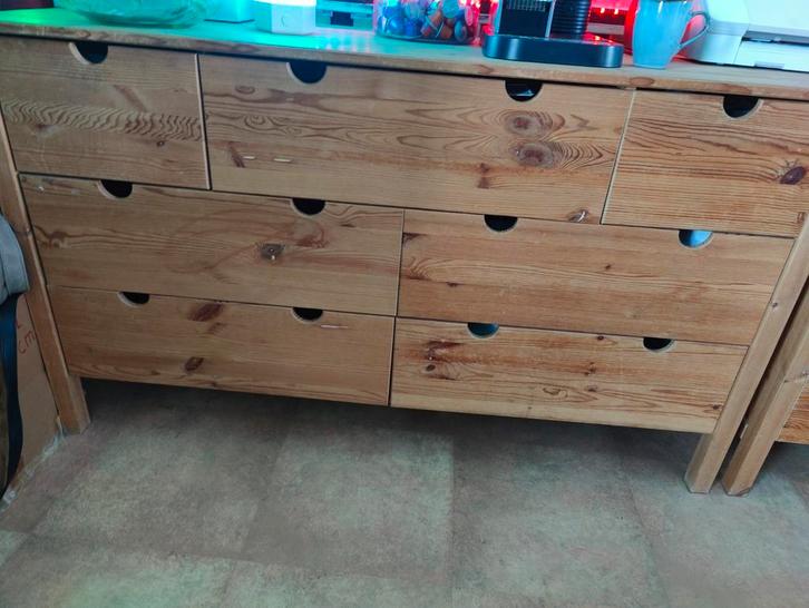 IKEA Ladekast - Grenen Hout, Huis en Inrichting, Kasten | Ladekasten, Gebruikt, Minder dan 100 cm, 25 tot 50 cm, Grenenhout, 5 laden of meer