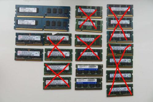 diverse geheugen, Computers en Software, RAM geheugen, Gebruikt, Laptop, 2 GB, DDR2, Ophalen