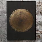 Boomstam op doek - goud - schilderij - Gold Nature, Ophalen of Verzenden, Nieuw