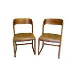 Stel originele Emile & Walter Baumann eetkamerstoelen, Huis en Inrichting, Stoelen, Ophalen, Gebruikt, Twee, Bruin