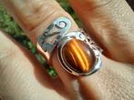 Vanoli 925 zilveren ring tijgeroog maat verstelbaar 17 18, Sieraden, Tassen en Uiterlijk, Ringen, Daiva1973@hotmail.com, Vanoli