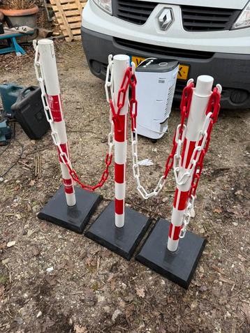Afzetpaal kunststof - 3 stuks beschikbaar voor biedingen