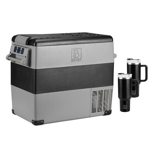 Brisby 49,5L Compressor Koelbox Inclusief 2 Thermosbekers, Caravans en Kamperen, Koelboxen, Nieuw, Koelbox, Compressor, Verzenden