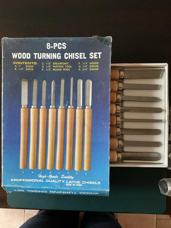 Houtbeitels Set - Extra Lang Handvat - Nieuw in Doos, Doe-het-zelf en Verbouw, Gereedschap | Handgereedschap, Nieuw, Ophalen