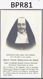 bpr81 oud prentje zuster marie madeleine de jesus, Verzenden, Zo goed als nieuw, Kaart of Prent