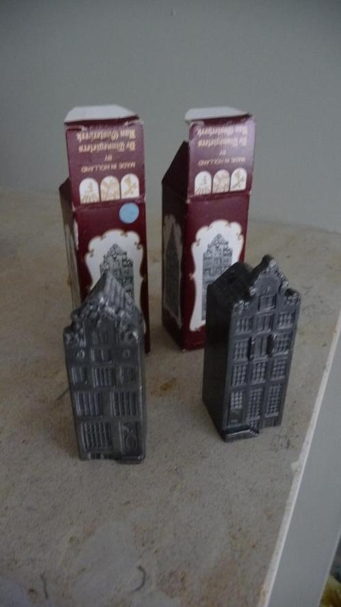 2 Tinnen grachtenpanden, Verzamelen, KLM Huisjes, Nieuw, Ophalen of Verzenden