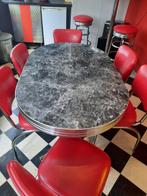 Amerikaanse stijl diner set en sta tafel set, Huis en Inrichting, Ophalen, Rond, 50 tot 100 cm, Zo goed als nieuw