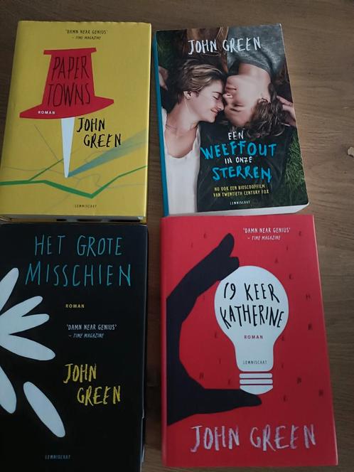 John Green boeken 4 stuks, Boeken, Kinderboeken | Jeugd | 13 jaar en ouder, Zo goed als nieuw, Ophalen of Verzenden