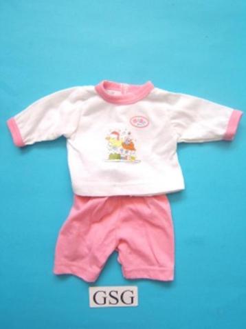  	Baby Born pyama set nr. 50740-02 (wit/rose met eendje) beschikbaar voor biedingen