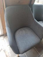 Set van 2 grijze stoelen, Huis en Inrichting, Stoelen, Ophalen, Hout, Gebruikt, Twee