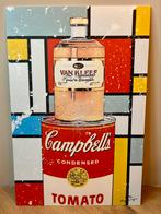 Pop art schilderij Warhol/Mondriaan 75x50cm, Ophalen of Verzenden