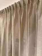 Nieuwe inbetween gordijnen - linnen look, licht beige, Ophalen of Verzenden, Nieuw, Beige, 200 cm of meer