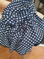 Zonnehoed polkadot, Kleding | Dames, Hoeden en Petten, Ophalen of Verzenden, Zo goed als nieuw, One size fits all