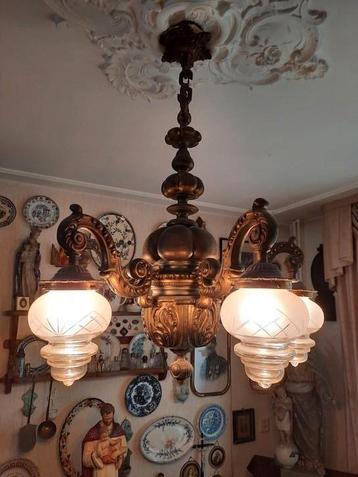 Prachtige art deco kroonluchter 30-jaren beschikbaar voor biedingen