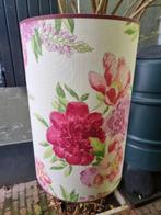 Hanglamp stof/bloemen, Huis en Inrichting, Lampen | Hanglampen, Ophalen, Stof, 50 tot 75 cm, Zo goed als nieuw