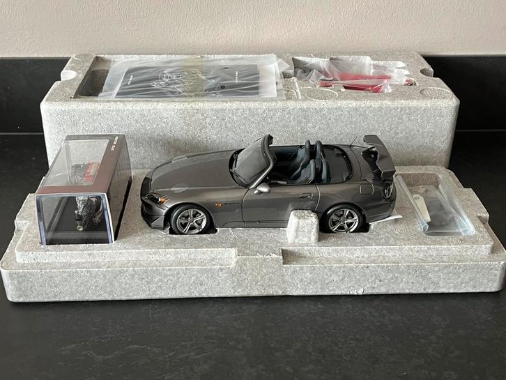 Honda S2000 TYPE S (2007) Zilver 1:18 Motorhelix, Hobby en Vrije tijd, Modelauto's | 1:18, Nieuw, Auto, Overige merken, Ophalen of Verzenden