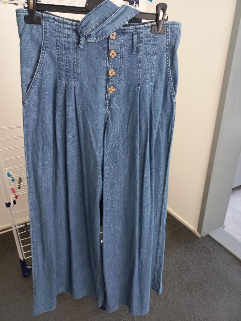 Esprit High Waist, Wide Leg Jeans - W31/L32 - NIEUW, Blauw, Nieuw, Ophalen of Verzenden, W30 - W32 (confectie 38/40)