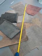 Stukken stoer leer, pull up,, Hobby en Vrije tijd, Stoffen en Lappen, Bruin, Leer of Kunstleer, Ophalen of Verzenden, Zo goed als nieuw