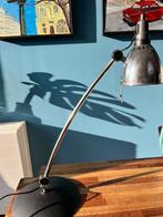 Robuuste bureaulamp chroom, Huis en Inrichting, Lampen | Tafellampen, Ophalen, Zo goed als nieuw, Metaal, Minder dan 50 cm