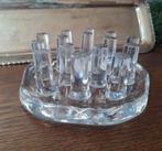 Vintage Georgshütte Germany Glasdesign rechaud theelicht 70s, Ophalen of Verzenden